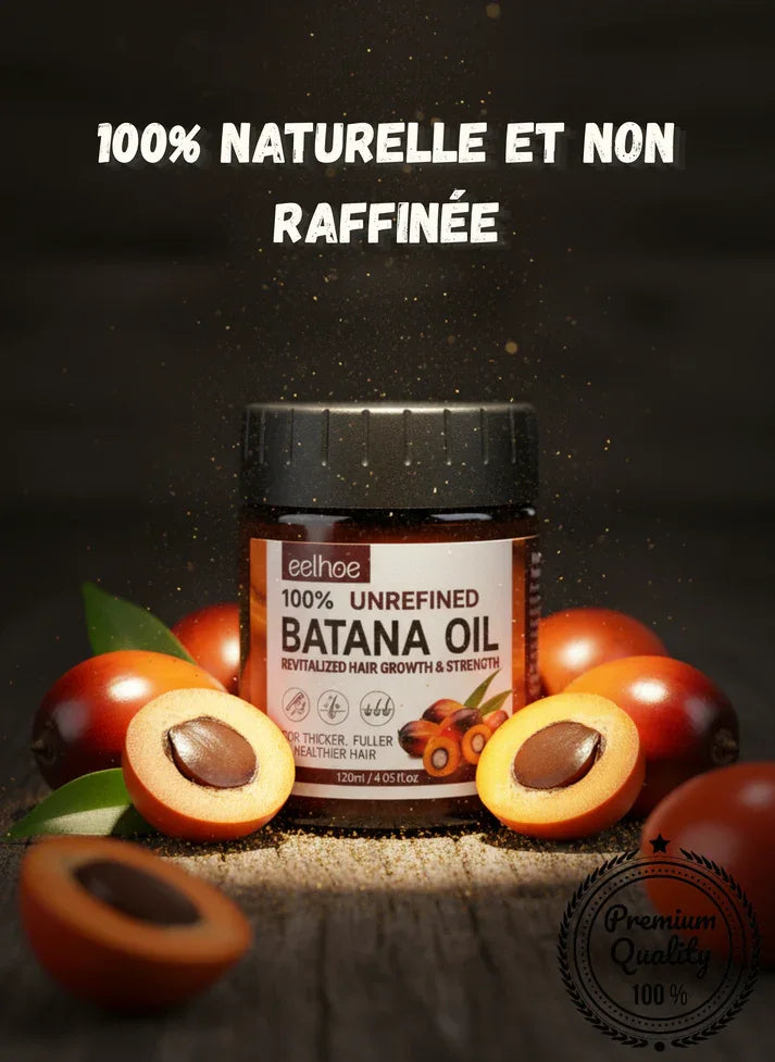 🌿 Huile de Batana 100% Naturelle – 🌸 Croissance & Force des Cheveux